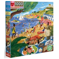 eeBoo - Beach Umbrellas Puzzle 1000pc
