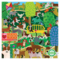 eeBoo - Dogs in the Park Puzzle 1000pc