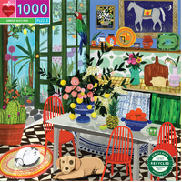 eeBoo - Green Kitchen Puzzle 1000pc