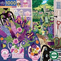 eeBoo - Lavender Kitchen Puzzle 1000pc