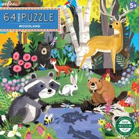 eeBoo - Woodland Puzzle 64pc
