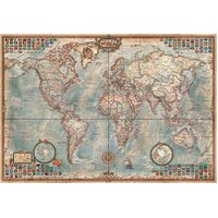 Educa - Political Map Of World Miniature Puzzle 1000pc