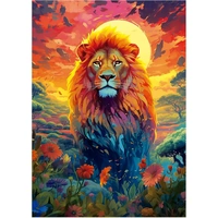 Educa - Majestic Lion Stare Puzzle 500pc