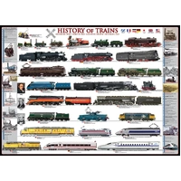 Eurographics - History of Trains Large Piece Puzzle 500pc