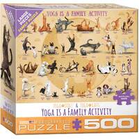 Eurographics - Yoga is a Family Activity Large Piece Puzzle 500pc