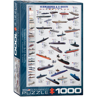 Eurographics - Submarines & U-Boats Puzzle 1000pc (DAMAGED BOX)