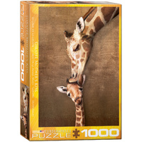 Eurographics - Giraffe Mother's Kiss Puzzle 1000pc