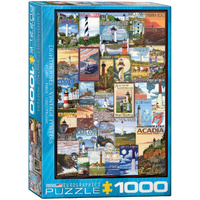 Eurographics - Lighthouses Vintage Posters Puzzle 1000pc