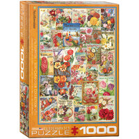 Eurographics - Flower Seed Catalogue Covers Puzzle 1000pc