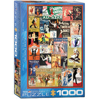 Eurographics - Ballroom Dancing Vintage Posters Puzzle 1000pc