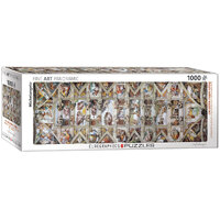 Eurographics - Sistine Chapel Ceiling Panoramic Puzzle 1000pc