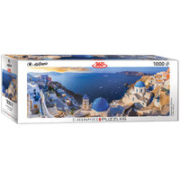 Eurographics - Santorini, Greece Panorama Puzzle 1000pc
