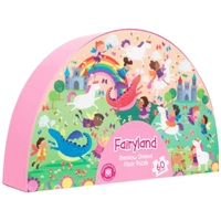 Learning Can Be Fun - Fairyland: Rainbow Shaped Floor Puzzle 60pc