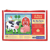 Mudpuppy - On the Farm Pouch Puzzle 12pce