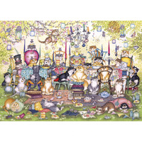 Gibsons - Mad Catter's Tea Party Large Piece Puzzle 250pc