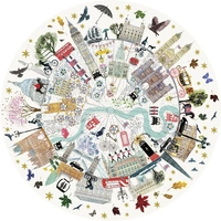 Gibsons - London Buildings Circular Puzzle 500pc