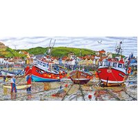 Gibsons - Seagulls at Staithes Panorama Puzzle 636pc