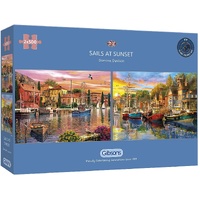 Gibsons - Sails at Sunset Puzzle 2 x 500pc