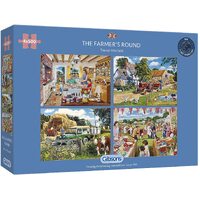 Gibsons - The Farmer's Round Puzzle 4 x 500pc