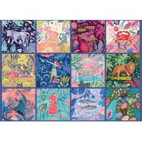 Gibsons - Zodiac Jungle Puzzle 1000pc