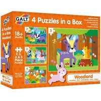 Galt - 4 Puzzles in a Box - Woodland
