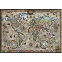 Heye - Map Art, Retro World Puzzle 1000pc