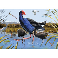 Holdson - Treasures of Aoteroa - Pukeko Wanderers Large Piece Puzzle 300pc