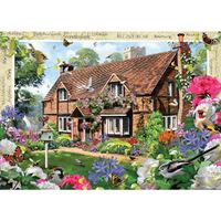 Holdson - Blossom Borders Peony Cottage Large Piece Puzzle 500pc