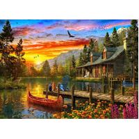 Holdson - Sunsets: A Cottage at Sunset Puzzle 1000pc