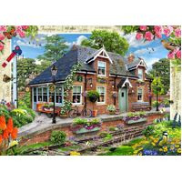 Holdson - Blossom Borders Railway Cottage Large Piece Puzzle 500pc