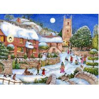 Holdson - English Village - Starry Night Large Piece Puzzle 500pc
