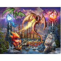 Holdson - Gallery, Dragon Attack Large Piece Puzzle 300pc