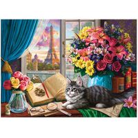 Holdson - Window Wonderland - Tower for a Tabby Puzzle 1000pc