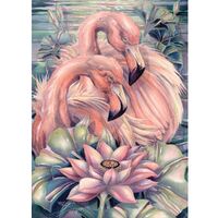 Holdson - Two's Company - Think Pink Flamingos Puzzle 1000pc