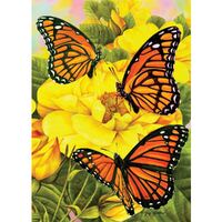 Holdson - Nature's Calling - Monarch with Yellow Rose Large Piece Puzzle 500pc