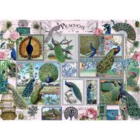 Holdson - Stamp & Collage - Peacocks Puzzle 1000pc