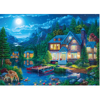 Holdson - Water's Edge, Night at the Lake House Puzzle 1000pc