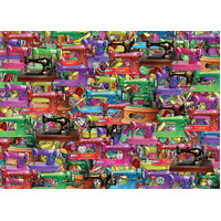 Holdson - Splash of Colour Sewing Machine Frenzy Puzzle 1000pc