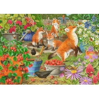 Holdson - Garden Visitors Foxes in the Veggie Patch Puzzle 1000pc