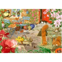 Holdson - Garden Visitors Squirrels on the Patio Puzzle 1000pc