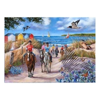 House of Puzzles - Sea Horses Large Piece Puzzle 500pc