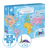Janod - World Educational Puzzle 350pc