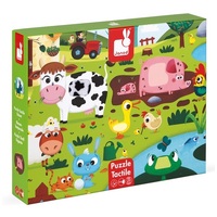 Janod - Tactile Farm Puzzle 20pc