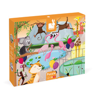Janod - Tactile Zoo Puzzle 20pc