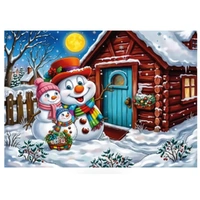 JaCaRou - Happy Snowman Family Puzzle 1000pc