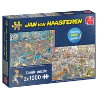 Jumbo - Jan Van Haasteren DIY Shop +  Renovation Project Puzzle 2x1000pc