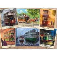 Jumbo - Vintage Trams Puzzle 1000pc