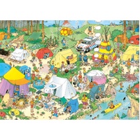 Jumbo - Jan Van Haasteren Camping in the Forest Puzzle 1000pc