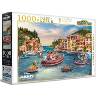 Harlington - Thomas Kinkade Disney Mickey & Minnie In Italy Puzzle 1000pc