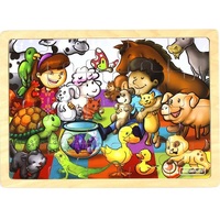 Masterkidz - Wooden Jigsaw Puzzle - Pets Caring 20pc